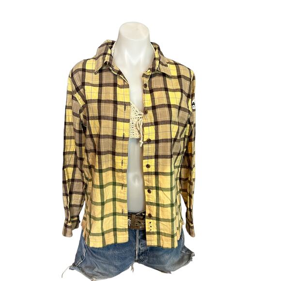 Avatar Last Airbender Plaid Flannel Shirt Shacket MEDIUM Oversized Unique Anime - Picture 4 of 7